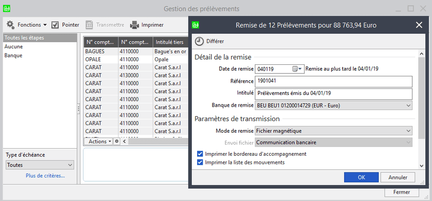 EDI - Grossistes - Synchronisation comptable SAGE 100